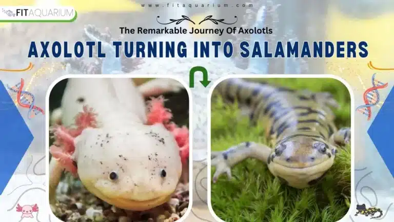 Axolotl turning into salamander